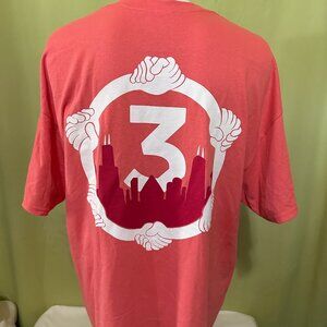 Chance the Rapper Be Encouraged Chicago Men's Peach T Shirt XL Gildan Cotton